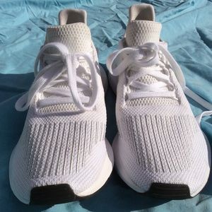 Adidas swift run white and crystal shoes